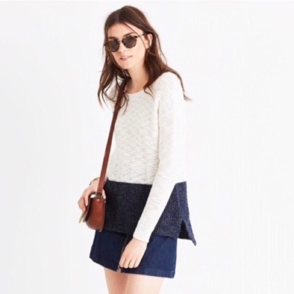 Madewell Eastbank Colorblock Sweater